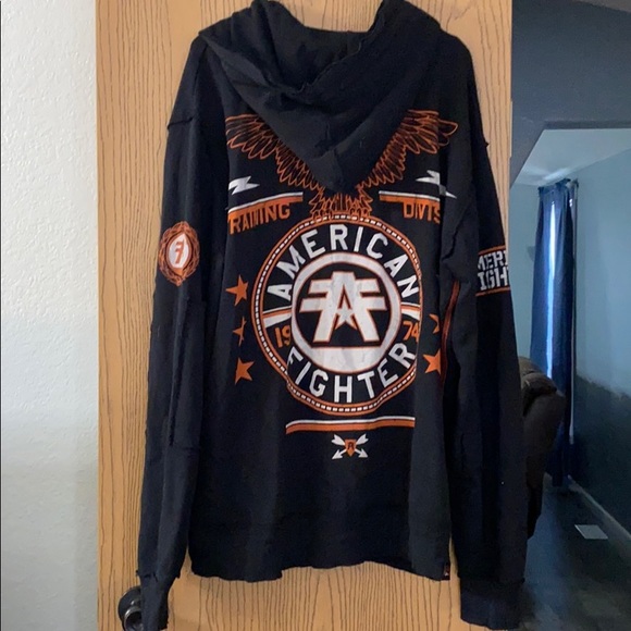 Men’s American Fighter hoodie - Picture 2 of 2
